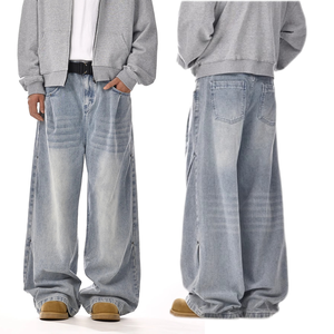 <span class=keywords><strong>Jeans</strong></span> da <span class=keywords><strong>uomo</strong></span> Casual <span class=keywords><strong>a</strong></span> <span class=keywords><strong>vita</strong></span> media Y2K larghi lavati estivi colorati <span class=keywords><strong>Jeans</strong></span> larghi dritti <span class=keywords><strong>a</strong></span> gambe larghe in Denim per l'autunno - Product Image 1