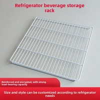 Étagères de séparation à niveaux pour réfrigérateur de supermarché blanc avec porte-boissons, sans BPA, écologiques, 50x45cm