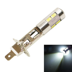 ไฟตัดหมอก LED สำหรับรถยนต์ H3 H1 5630 10SMD ความสว่างสูง หลอดไฟ LED สำหรับกลางวัน พร้อมระบบถอดรหัส ป้องกันการเกิดฝ้า - Product Image 2