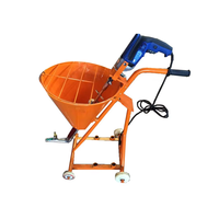 Machine à pulvériser semi-automatique pour peinture, plâtre de gypse, revêtement imperméable, enduit, pompe à pulvérisation, trémie de 40 L pour le plâtrage mural