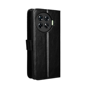 Pour étui portefeuille Tecno Spark 20 <span class=keywords><strong>Pro</strong></span> <span class=keywords><strong>Plus</strong></span>, fentes pour cartes en cuir PU support fermeture magnétique housse de téléphone à rabat pour Tecno Spark 20 <span class=keywords><strong>Pro</strong></span> + - Product Image 2