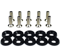 CNC Zinc Color Countersunk Washers M6 Metric Fender Washer 46~54Hrc Hardness