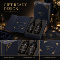 Boîte à vin en carton personnalisée Long Xiang avec logo, boîte cadeau pour bouteille de vin, emballage de luxe