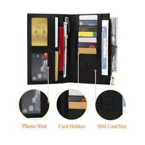 RFID <strong>Passport</strong> Long Wallet Men Leather Luxury Leather <strong>Passport</strong> Holder <strong>Personalised</strong> <strong>Passport</strong> Holder <strong>Cover</strong> - Product Image 3