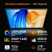 Monitor Portátil de 14/16 Pulgadas, 144Hz, 2K, IPS, USB-C, Pantalla Externa para Laptop, Teléfono, Tablet de 11.6-18.5 Pulgadas, 2K/4K Opcional