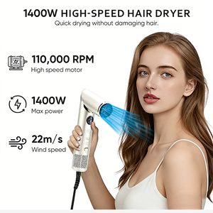 ไดร์เป่าผม Five Plus 8 in 1 ไดร์เป่าผมแบบขั้นตอนเดียว เครื่องหนีบผมตรงแบบมืออาชีพ เครื่องม้วนผม เครื่องมือจัดแต่งทรงผมอเนกประสงค์ แปรงลมร้อน - Product Image 3