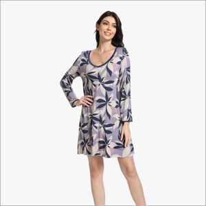 Vêtements de nuit pour femmes, chemise de nuit en coton à manches longues, vêtements de nuit, robe de nuit pour femmes, robes de nuit d'hiver pour femmes - Product Image 2