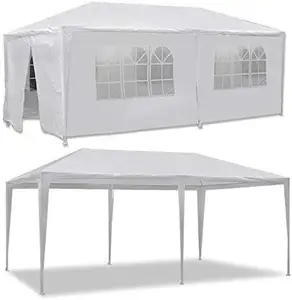 10'x20 '屋外キャノピーテントキャンプガゼボ収納シェルターパビリオンケーターパーティーウェディングバーベキューイベントシェルター用