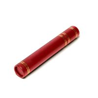 Tubo de Graduación de Cuero Duradero con Textura Granulada, Tubo de Graduación de PU Liso con Logotipo en Relieve Dorado, Tamaño Personalizado para Ceremonia de Graduación