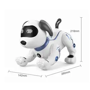 Intelligent robot dog with music push-ups toy remote control puppy pet toy