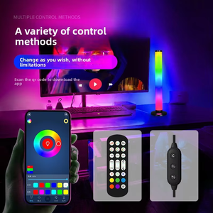 <span class=keywords><strong>Barre</strong></span> lumineuse <span class=keywords><strong>de</strong></span> jeu RGB à commande vocale, lampe LED rythmique musicale - Éclairage d'ambiance <span class=keywords><strong>de</strong></span> bureau intelligent contrôlé par application pour configuration <span class=keywords><strong>de</strong></span> bureau <span class=keywords><strong>de</strong></span> <span class=keywords><strong>gamer</strong></span> - Product Image 3