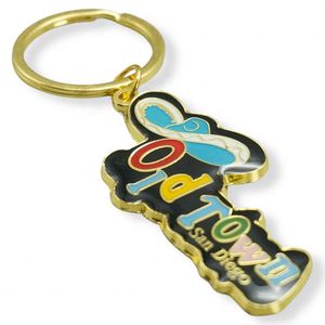 Nouveaux produits, cadeaux promotionnels personnalisés, porte-clés en caoutchouc souple 2D à bas prix, porte-clés en PVC 3D, porte-clés en caoutchouc souple à l'effigie d'animaux de dessin animé - Product Image 4