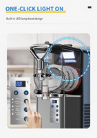Équipement pour restaurant de restauration rapide, machine à slush automatique à 2 réservoirs en acier inoxydable, qualité commerciale