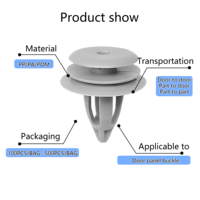 Clips de fixation pour panneaux intérieurs de porte, haute résistance, OE 51418224781, attaches automobiles compatibles avec les garnitures de porte intérieures BMW
