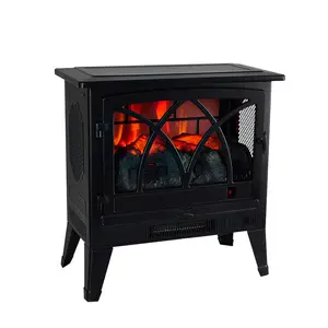 Electric fireplace simulation color-changing home decorative fireplace cabinet American retro light luxury simple heater