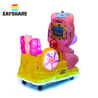 Venta al por mayor Parque de Atracciones Instalaciones Niños Paseo Arcade Columpio Coche Eléctrico Niños Columpio Coche Con Pantalla