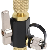 Outil de démontage et d'installation de valve à double joint torique en laiton et acier inoxydable pour climatisation et réfrigération (R22, R410A, R134A)