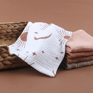 New Born Baby Small Batch all'ingrosso 4 pezzi Set SuperSsoft di alta qualità 100% 23*23CM coperte Swaddle in mussola di cotone organico