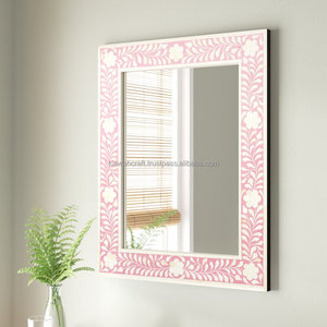 Miroir mural moderne en incrustation d'os fait à la main, écologique, de qualité supérieure, très populaire pour la décoration de salle de bain, décontracté, meilleurs prix - Product Image 4