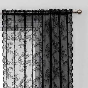 Cortinas transparentes de punto de urdimbre de rosa de encaje Floral Pastoral para comercio exterior de <span class=keywords><strong>Amazon</strong></span> para envío directo transfronterizo terminado - Product Image 1