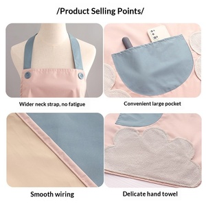 Nouvel Tablier Imperméable et Anti-Taches pour Adulte, Femme et Homme, pour Cuisine, Usage Domestique et Professionnel, Sans Manches, Imprimé - Product Image 5