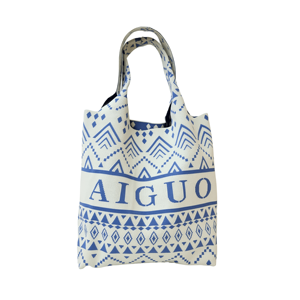 Bolsos Tote de Diseño con Patrón de Letras para <span class=keywords><strong>Mujer</strong></span>, Tendencia 2025, Nueva Colección, Correa de Hombro, por Aiguo, Poliéster, Venta al por Mayor en China - Product Image 3