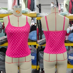 Camiseta de Tirantes para Mujer, Cuello Redondo, Manga Corta, Ajustada, Tejida, en Varios Colores, Algodón/Poliéster, Transpirable - Product Image 5