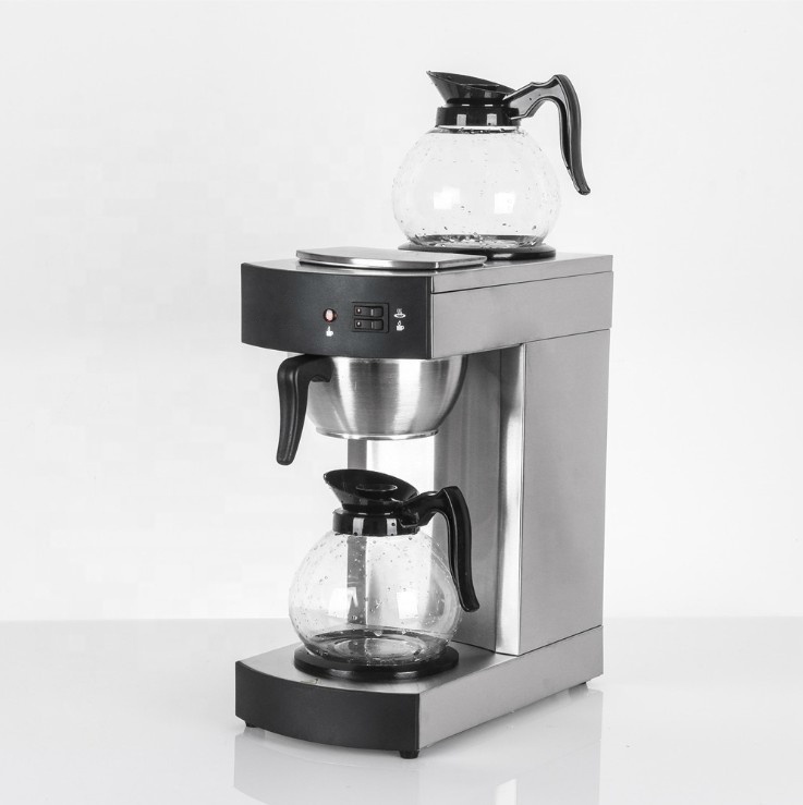Cafetera con 2 jarras de vidrio
