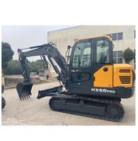 Excavator Mini Crawler HX60G 6 Ton Berkualitas Tinggi Baru dengan Mesin Motor Pompa Gearbox