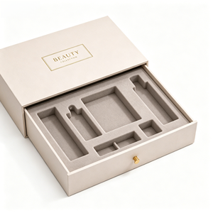Custom Drawer Cosmetic Box Packaging with Golden Pull and Custom Printing - Product Image 6
