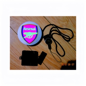 Benutzer definierte AAAX2PCS 3V Batterie Hohe Helligkeit EL Blatt Abzeichen für Markenlogo Promotion und <span class=keywords><strong>Liverpool</strong></span> Football Club EL Glow Abzeichen - Product Image 6