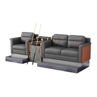 Canapé sectionnel spécial avec table basse pour salles d'échecs de billard-pour le visionnement des spectateurs