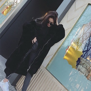 Cappotto Lungo in Finta Pelliccia di Zibellino con Cappuccio, Nuovo Stile Autunno-Inverno 2025, Bestseller alla Moda per Donne - Product Image 5