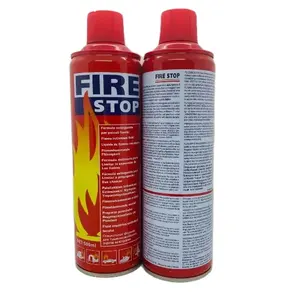 Appareil professionnel de lutte contre l'incendie Mini extincteur en mousse de voiture automatique prix 500ML Fire Stop 1000ml Spray avec support