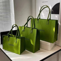 Sac fourre-tout en feutre écologique personnalisé en gros, imprimé lettres créatives, épaissi, sac de rangement à main, cadeau viral, sac de shopping