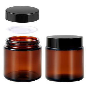 ขวดแก้วและโหลแก้ว โหลแก้วมีฝาปิด ขวดแก้วใสสำหรับเครื่องสำอาง - Product Image 1