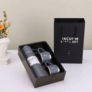 Vacuum Insulated Stainless Steel Thermos 500ml Double Wall Travel Bottle with <b>Gift</b> <b>Box</b> Minimalist Design - Product Image 3