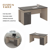 Bureau de direction moderne pour entreprise, table d'ordinateur confortable avec tiroir, poste de travail durable, Escritorios De Oficina