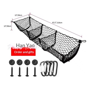 Bolsa de Almacenamiento para <span class=keywords><strong>Maletero</strong></span> de <span class=keywords><strong>Coche</strong></span> con Diseño Elástico de Tres Compartimentos para Organización de Equipaje - Product Image 4