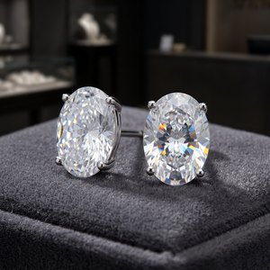 UM Jewelry 925 Silver <b>Gold</b> Plated Zircon Geometric Stud <b>Earring</b> NGTC Certified Unisex/<b>Men</b>/Women Anniversary Daily Wedding Gift - Product Image 5