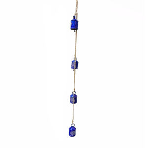 Antique Brass Hanging <b>Cow</b> <b>Bell</b> Wind Chimes - Product Image 5