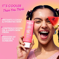 Crème OEM SPF50 à l'acide hyaluronique, protection large spectre PA++++, contrôle l'excès de sébum, pour enfants et tous types de peau, effet rafraîchissant pastèque