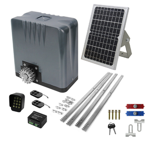 1000kg DC 24V năng lượng mặt trời Powered Back Up pin tự động cửa nhà khai thác trượt năng lượng mặt trời cổng <span class=keywords><strong>Opener</strong></span> - Product Image 2