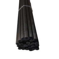 Bâtonnets diffuseurs en fibre douce noire pour diffuseur de parfum d'ambiance, recharge de parfum, 4 mm, 5 mm, 6 mm, 7 mm
