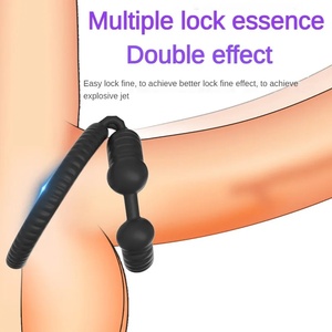 Pene de silicona Semen Lock Ring Bondage Ampliación Erección Camilla Juguete sexual, Eyaculación masculina Delay Cock Ring Glans Estimular - Product Image 6