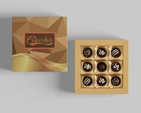 Boîtes cadeaux en papier chocolaté de qualité alimentaire, en matériaux recyclés, avec doublure pour bonbons, pour la Saint-Valentin, avec logo de marque personnalisé, luxe