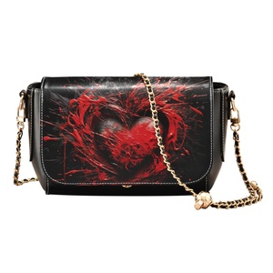 Bolsos de Lujo al por Mayor para Mujer, Bolsos de Hombro de Cuero PU Baratos con Diseño de Corazón Personalizado, Bolsos de Mano para Mujer 2024 - Product Image 1