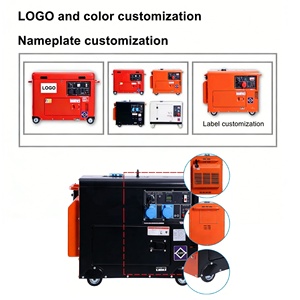 Generador Diésel Silencioso de 6kW, 7.5kVA, Trifásico, Doble Voltaje, Arranque Eléctrico, Certificación CE e ISO, Generador Portátil para Respaldo en el Hogar/Obra, 100% - Product Image 6