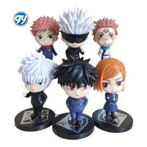 GY 6 cái/lốc Anime Nhật Bản jujutsu kaisen yuji itadori gojou satoru fushiguro Megumi Đồ chơi mô hình hành động PVC Đồ chơi hình người