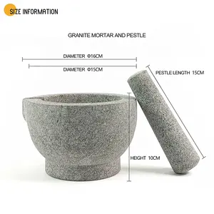 Neue Produkte 2024 Kräuter- und Gewürzwerkzeuge Granitmörtel und Pestel